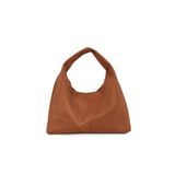 Bahels Taba Süet Kadın Shopper Omuz Çantası – Yumuşak Form Vintage Model