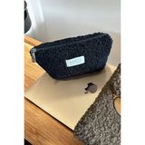 Bahels Teddy Siyah Kalem Kutusu Polyester Malzemeden Tek Gözlü 21x10x9 cm