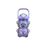 BAHOME Smile Ayıcıklı Şeffaf Renkli 800 Ml Matara Su Şişesi