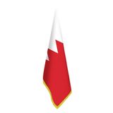 Bahreyn (Bahrain) Devlet Bayrağı -Ofis-Makam-Toplantı Odaları - Saçaklı Makam Bayrağı