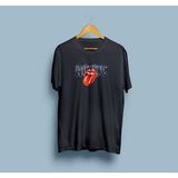 Bahriyeli Collection Oversize Ac/dc Yazılı Tasarım Unisex T-Shirt - Siyah