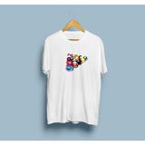 Bahriyeli Collection Oversize Bilardo Topları Unisex T-Shirt - XL - Beyaz