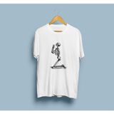 Bahriyeli Collection Oversize Dua Eden Insan Iskeleti Unisex T-Shirt - Beyaz
