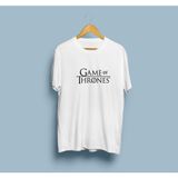 Bahriyeli Collection Oversize Game Of Thrones Yazılı Unisex T-Shirt - XL - Beyaz