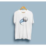 Bahriyeli Collection Oversize Golf Topu 2 Tasarım Unisex T-Shirt - Beyaz