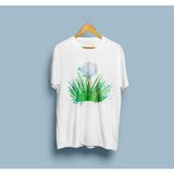 Bahriyeli Collection Oversize Golf Topu Tasarım Unisex T-Shirt - Beyaz