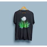 Bahriyeli Collection Oversize Golf Topu Tasarım Unisex T-Shirt - XL - Siyah