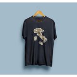 Bahriyeli Collection Oversize Italya Haritası Tasarım T-Shirt - XL - Siyah
