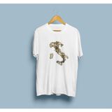 Bahriyeli Collection Oversize Italya Haritası Tasarım Unisex T-Shirt - Beyaz