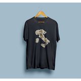 Bahriyeli Collection Oversize Italya Haritası Tasarım Unisex T-Shirt - XL - Siyah