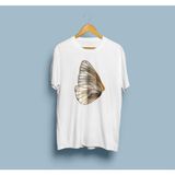 Bahriyeli Collection Oversize Kelebek Kanadı 2 Tasarım Unisex T-Shirt - XL - Beyaz