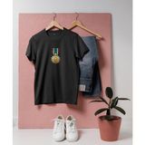 Bahriyeli Collection Oversize Kuwait Libaration Madalyası / Kuveyt Tasarım T-Shirt - XL - Siyah