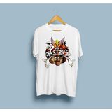 Bahriyeli Collection Oversize Looney Tunes Baskılı Tasarım Unisex T-Shirt - Beyaz
