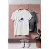 Bahriyeli Collection Oversize Mini Dalgıç ve Dalış Tüpü Tasarımlı Unisex T-Shirt - Beyaz