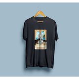 Bahriyeli Collection Oversize Mistik Kediler Tarot Kart Baskılı Unisex T-Shirt - XL - Siyah