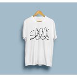 Bahriyeli Collection Oversize Örgü Teller Tasarım Unisex T-Shirt - XL - Beyaz