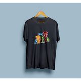 Bahriyeli Collection Oversize Poker Çipleri Unisex T-Shirt - Siyah