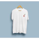 Bahriyeli Collection Oversize Prezervatif Logolu Cep Tasarım T-Shirt - XL - Beyaz