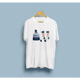 Bahriyeli Collection Oversize Şapka Çorap Kış Tasarım Unisex T-Shirt - Beyaz