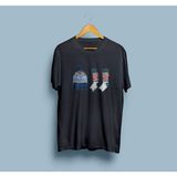 Bahriyeli Collection Oversize Şapka Çorap Kış Tasarım Unisex T-Shirt - Siyah