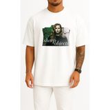 Bahriyeli Collection Oversize Sharp Objects Tv Series Folder Icon, Sharp Objects Göğüs Tasarımlı Unisex T-Shirt - Beyaz - XL