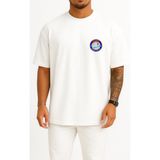 Bahriyeli Collection Oversize Tcg Taşucu P1211 Cep Tasarımlı Unisex T-Shirt - Beyaz