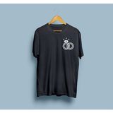 Bahriyeli Collection Oversize Tektaş Pırlanta ve Yüzük Tasarım Unisex T-Shirt - XL - Siyah