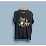 Bahriyeli Collection Oversize Yazılımcı Bilgisayar Ağaç ve Ev Tasarım Unisex T-Shirt - XL - Siyah