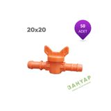 Bahyap Damlama Sulama Kurtağzı Conta Çıkış Mini Vana 20x20 - 50 Adet
