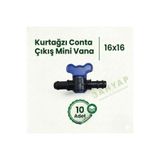 Bahyap Kurtağzı Conta Çıkış Mini Vana 16x16 (10 Adet)