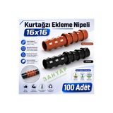 Bahyap Kurtağzı Ekleme Nipeli 16x16 (100 Adet)