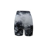 baim x Scrunch Seamless Yüksek Bel Toparlayıcı Batik Desen Büzgülü Spor Kısa Tayt