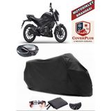 Bajaj Dominar 400 Ug Branda Siyah Arka Çanta Uyumlu(Topcase) Motosiket Brandası Motor Örtüsü Çadır Su Geçirmez Motosiklet Kılıfı Motor Brandası,lastikli,taşıma Torbalı