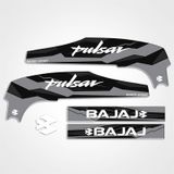 Bajaj Pulsar Ns200 Aksesuar Şase 3D Kabartmalı Damla Sticker Gri