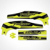 BAJAJ Pulsar NS200 AKSESUAR ŞASE 3D KABARTMALI DAMLA STİCKER NEON SARI