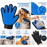 Bak Gel Al Bakgelal Evcil Hayvan Tüy Toplama ve Masaj Eldiveni, Kedi ve Köpekler İçin Özel Tarama Eldiveni (Mavi)