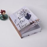 Bak Gel Al Kitap Görünümlü Dekoratif Kutu, Iskandinav Tarzı Gizli Saklama Kutusu ve Ev Ofis Süsleme - Beyaz