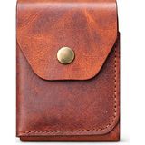 Bakani Leather El Yapımı Hakiki Deri Erkek Cüzdan – Çıtçıtlı Minimal Tasarım Kartlık Para Bölmeli - Taba