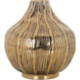 Bakara Collection Aliyah Metal Vazo 25X26 cm - Altın - Standart