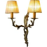 Bakara Collection Desir Iki Kollu Eskitme Pirinç Siyah Patineli Aplik - Bronz - Standart