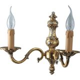 Bakara Collection Licio Altın Rengi Gümüş Varak Pirinç Ikili Aplik - Standart