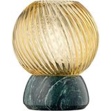Bakara Collection Twist Of Marble Moss Amber Cam Mermer Mumluk - Sarı - Standart