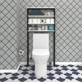 Bakbudaiyi Banyo Klozet Dolabı Abadan Byzsyh 135*050*20 Mat Suntalam Metal Siyah Boya