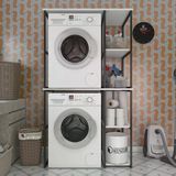 Bakbudaiyi Çamaşır Kurutma Makinesi Dolabı Nadle Byzsyh 180*100*60 Mat Suntalam Metal Siyah Boya