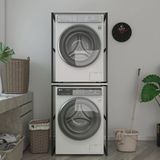 Bakbudaiyi Çamaşır Kurutma Makinesi Dolabı Velid Byzsyh 180*070*60 Mat Suntalam Metal Siyah Boya
