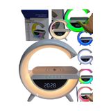 Bakeey G Kablosuz Şarj, Bluetooth, Müzik Çalar, Alarm, Büyük Saat, Hoparlör Özellikli Masa ve Gece Lambası