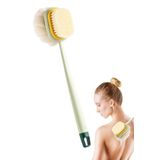 BakGelAl 2'si 1 Arada Çift Taraflı Uzun Saplı Fırçalı Banyo Vücut Sırt Fırçası Banyo Lifi
