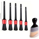 Bakgelal 6 Parça Araba Temizlik Fırçası Seti, Detay + Menfez Fırçası, Araç Içi Toz ve Kir Temizliği Için Ideal Set, Oto Detaylı Temizlik 5+1 Fırça Seti, Menfez, Göğüs Paneli ve Zor Alanlar Için Uygun