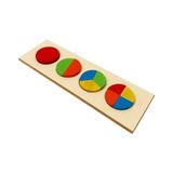 Bakgelal Ahşap Daire Geometrik Şekillerle Öğrenme Eğitici Oyunu