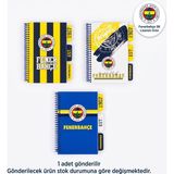 Bakgelal Fenerbahçe Fb Lisanslı Spiralli Ayraçlı Not Defteri – Sarı Lacivert Taraftar Defteri 1 Adet